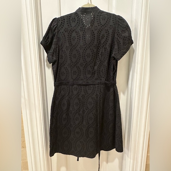 Anne Fontaine Melodie Black Eyelet Dress EUC - Picture 3 of 7